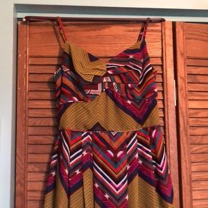 High low multi color dress. Barely worn.